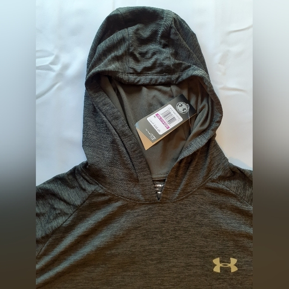 Under Armour Heat Gear men's  size 2xl pull over long sleeves hooded top - Picture 6 of 10
